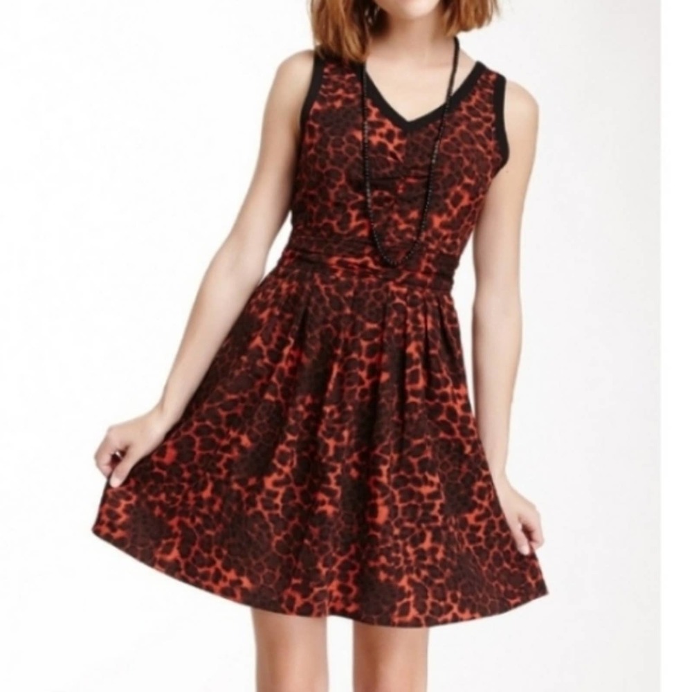 BB Dakota Almeta Dress Wild Things Red 10